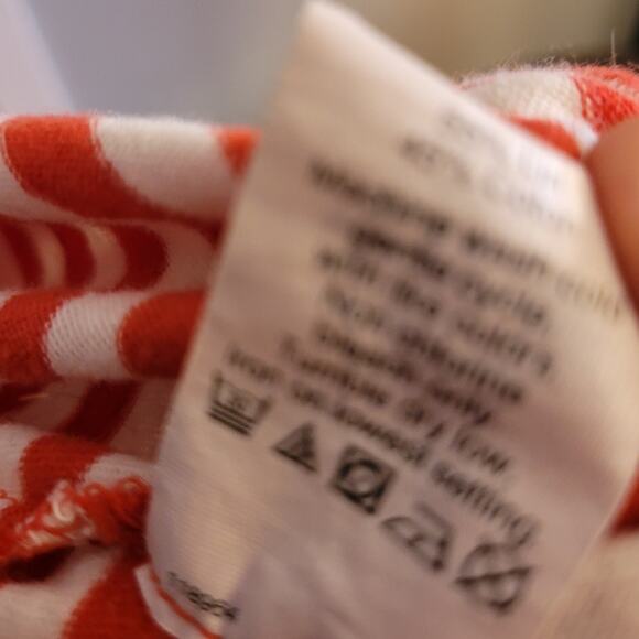 J Crew Red & White Candycane Striped Linen Cotton Sundress Size Large Coquette - Picture 9 of 9